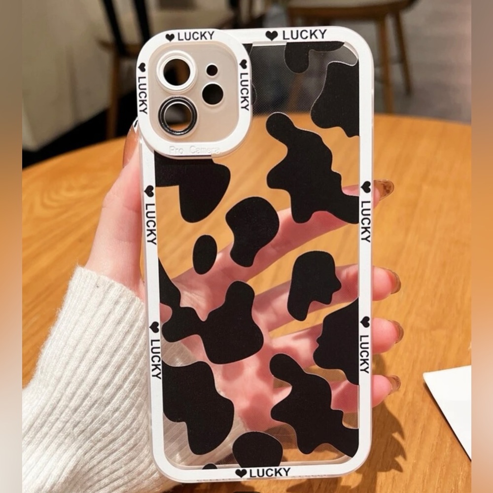 New iPhone Lucky Cow Print Phone Case